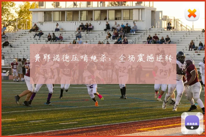 费耶诺德压哨绝杀,全场震撼逆转